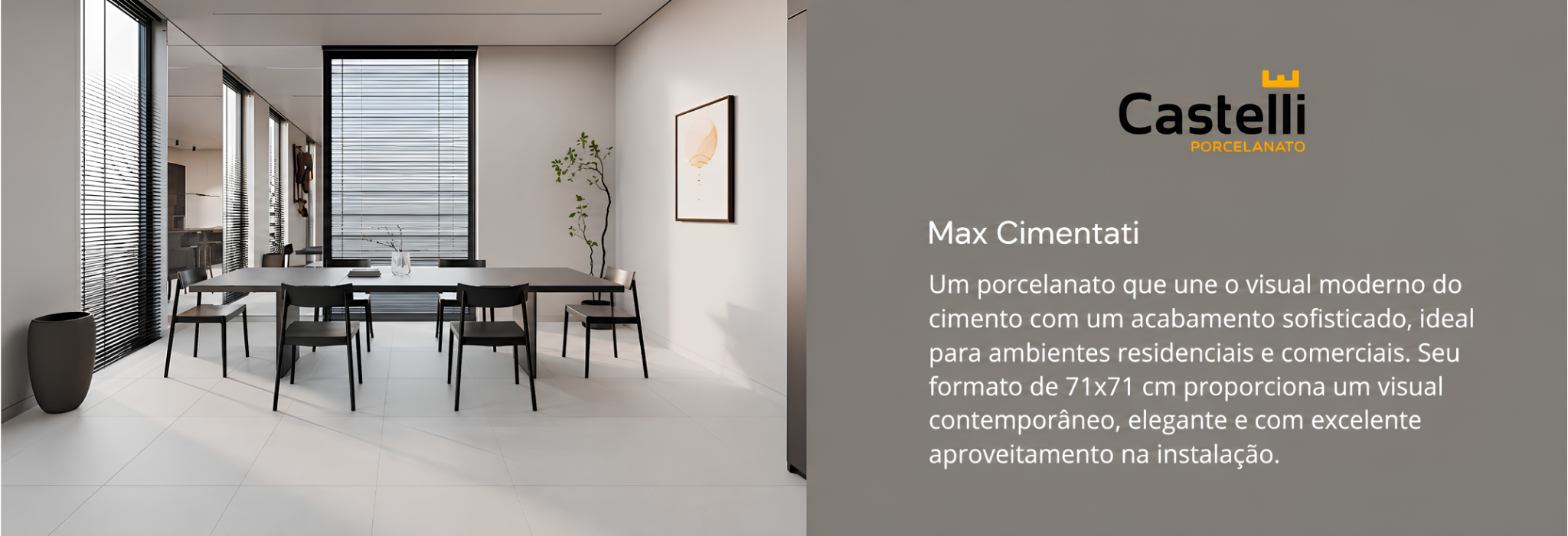 PORCELATO CASTELLI 71X71 MAX CIMENTATI ACETINADO 71408