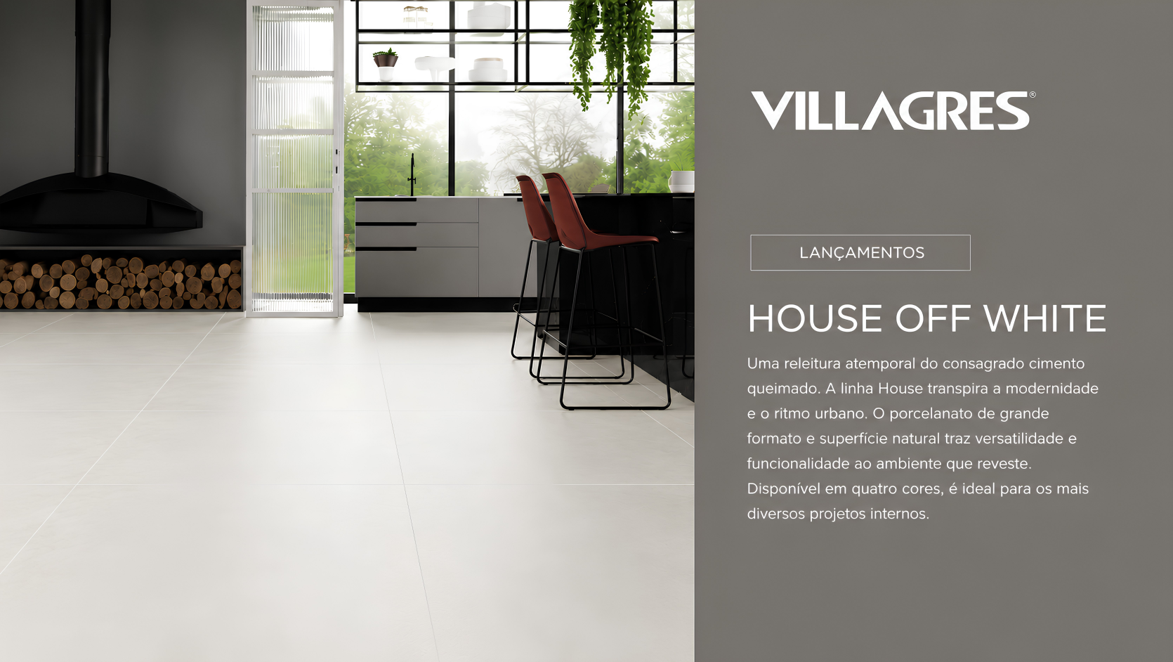 PORCEL VILLAGRES 92X92 HOUSE OFF WHITE NATURAL