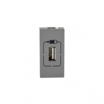Pial Plus+ Cinza Modulo Carregador Usb - 615088CZ