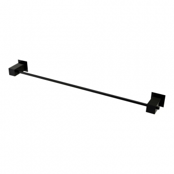Porta Toalha Reto Bella 541mm 4400 BL220 - Preto Brilhante - Fani#SIMONLEX#