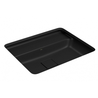 Cuba De Embutir Retangular Com Mesa 50cm Slim - Ébano Fosco - Deca#SIM#