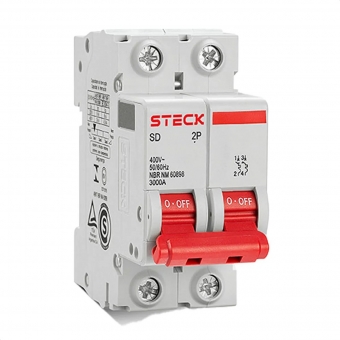 Disjuntor Bipolar Din C 63A 3kA - Steck#SIMONLEX#