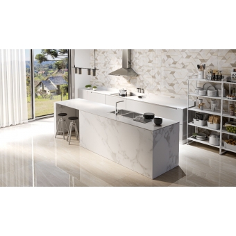 Piso Cerâmico 63x122 Supra Pulpis Cream Polido - Caixa c/ 2,30 m² -  Embramaco#SIMONLEX#
