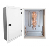 Quadro de Distribuição Acetinado de Chapa Embutir Din P/24 Disjun C/Barr 100A -Andaluz#SIMONLEX#