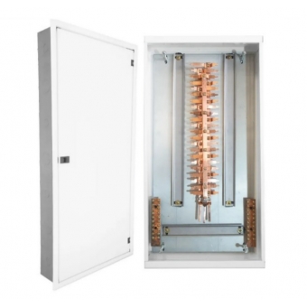 Quadro de Distribuição Acetinad de Chapa Embutir Din P/ 44 Disjun C/ Barr 100A - Andaluz#SIMONLEX#