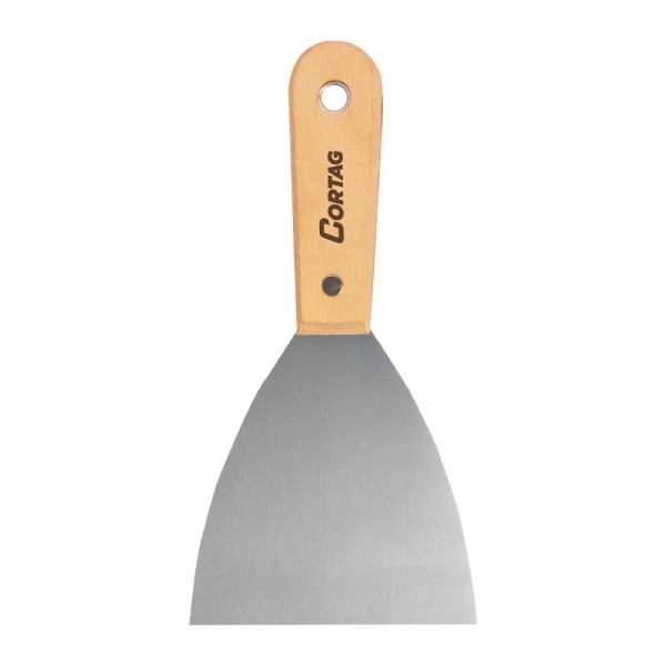 Espátula Aço Inox Cabo Madeira 6 cm - Cortag#SIMONLEX#