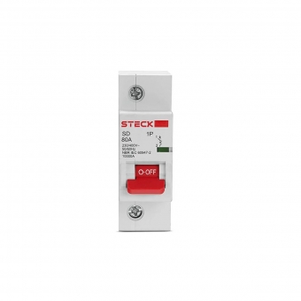 Disjuntor Unipolar Din C 80A 3kA - Steck#SIMONLEX#