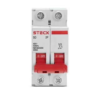 Disjuntor Bipolar Din C 50A 3kA - Steck#SIMONLEX#