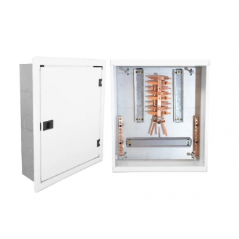 Quadro de Distribuição Acetinado de Chapa Embutir Din P/ 16 Disjun C/ Barr 100A - Andaluz#SIMONLEX#