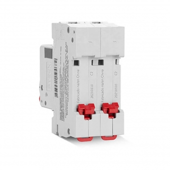 Disjuntor Bipolar Din C 50A 3kA - Steck#SIMONLEX#
