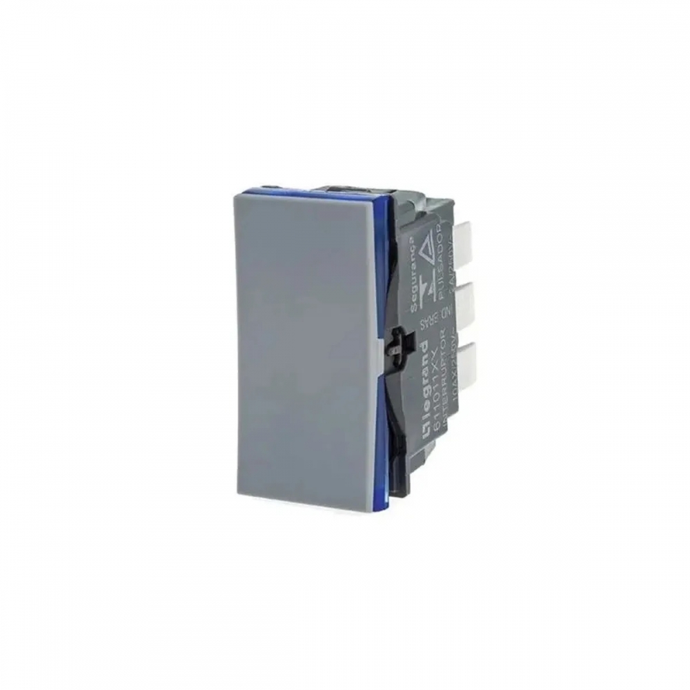 Interruptor Paralelo 10A 250v Borne Automático 1m Pial Plus - Cinza#SIMONLEX#