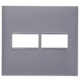 Pial Plus+ Cinza Placa 4x4 2 Postos Sem Suporte#SIMONLEX#