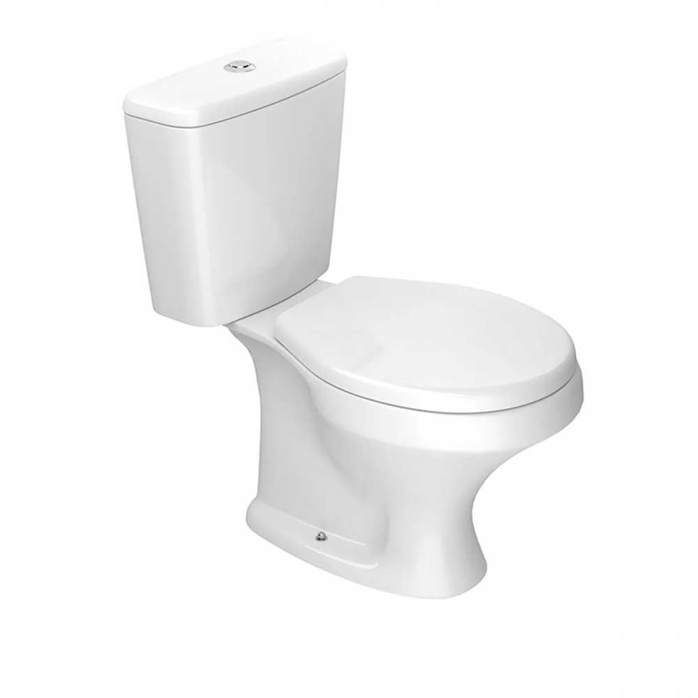 Bacia + Caixa Acoplada Kit Completo Ravena - Branco - Deca#SIM#
