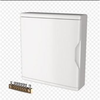 Quadro de Distribuição de Pvc Sobrepor Branco 18/24 Disjuntores Com Barramento - Krona#SIMONLEX#
