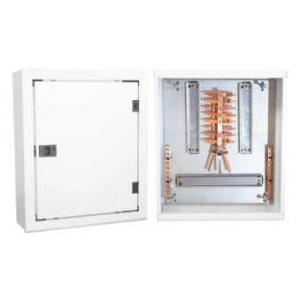 Quadro de Distribuição Acetinado de Chapa Sobrepor Din P/16 Disjun C/Barr 100A -Andaluz#SIMONLEX#