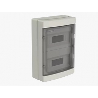 Quadro de Distribuição de Pvc Sobrepor Branco 24 Disjuntores Din S/Barr IP65 -Soprano#SIMONLEX#