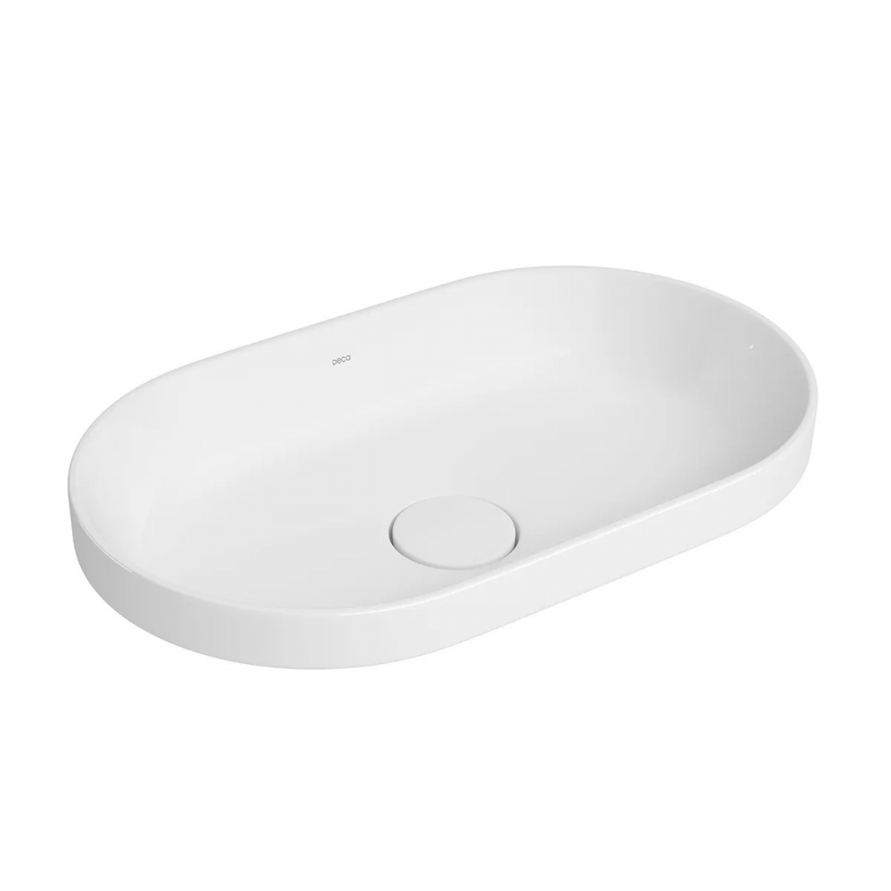 Cuba De Sobrepor Oval 50cm Branco - Deca#SIM#