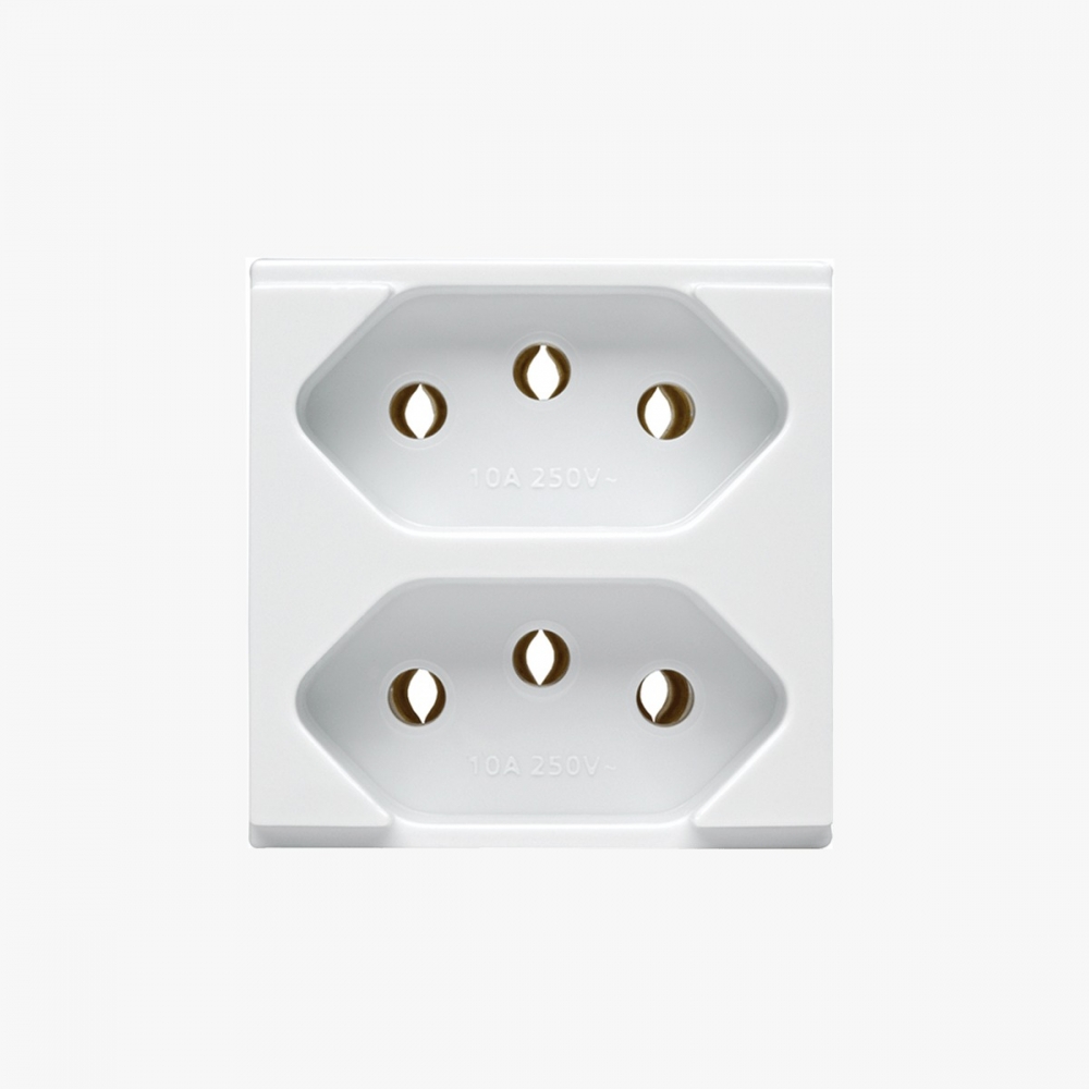 Brava Modulo Tomada Duplex 2p+T 20a - Soprano#SIMONLEX#