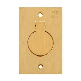 Placa 1 Módulo Para Piso 4x4 Latão - Olivo#SIMONLEX#
