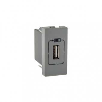 Pial Plus+ Cinza Modulo Carregador Usb - 615088CZ
