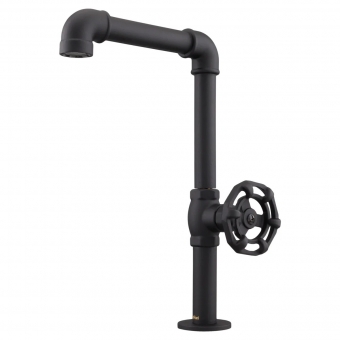 Torneira Bancada Living Clássica Bica Alta 1195 BK702 - Preto Fosco - Fani#SIMONLEX#