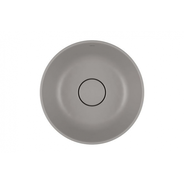Cuba De Sobrepor Redonda 30cm Cinza Antracite - Deca#SIM#