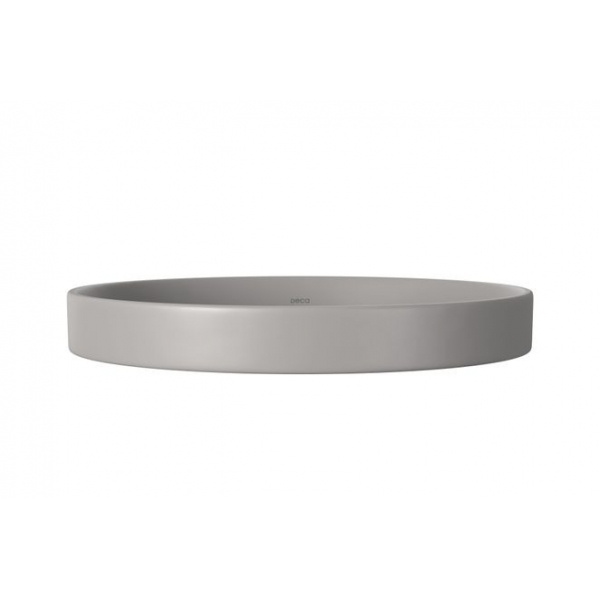 Cuba De Sobrepor Redonda 30cm Cinza Antracite - Deca#SIM#