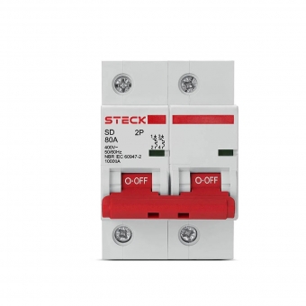 Disjuntor Bipolar Din C 80A 3kA - Steck#SIMONLEX#