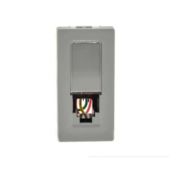 Módulo Tomada RJ11 4 Fios Cinza - Pial plus+