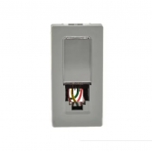 Módulo Tomada RJ11 4 Fios Cinza - Pial plus+