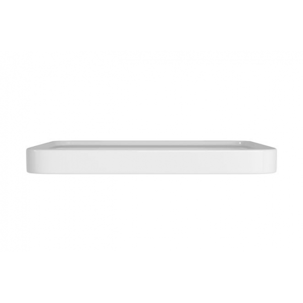 Cuba De Sobrepor Slim Quadrada Com Mesa 40cm Branco - Deca#SIM#