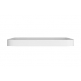 Cuba De Sobrepor Slim Quadrada Com Mesa 40cm Branco - Deca#SIM#
