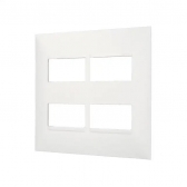 Placa 4x4 2Seções+2Seções Separadas Pial Plus - Branco#SIMONLEX#