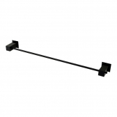 Porta Toalha Reto Bella 541mm 4400 BL220 - Preto Brilhante - Fani#SIMONLEX#
