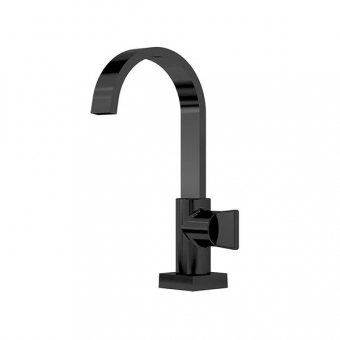 Torneira Bica Alta Bancada Prima 1195 BL210 - Preto Brilhante - Fani#SIMONLEX#