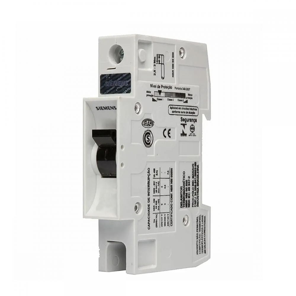 Disjuntor Din B Unipolar 13A 5SX1 - Siemens#SIMONLEX#