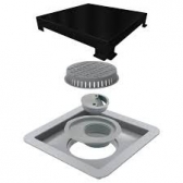 Ralo Linear 15X15cm Square Tampa Black Matte#SIMONLEX#