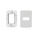 Duale Placa 4x2 1 Modulo C/ Suporte - Soprano#SIMONLEX#