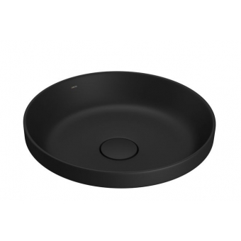 Cuba De Sobrepor Redonda 40cm Slim - Ébano Fosco - Deca#SIM#