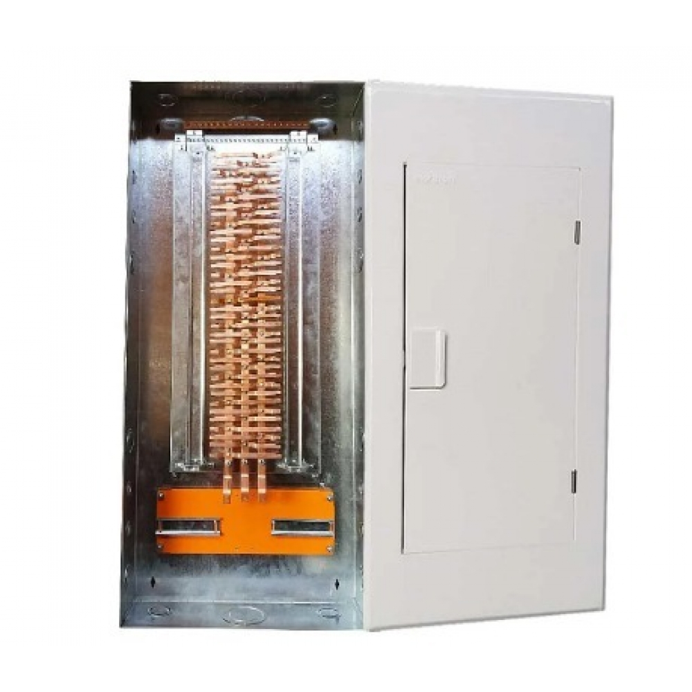 Quadro de Distribuição Acetinado de Chapa Embutir Din P/72 Disjun C/Barr 225A -Moratori#SIMONLEX#