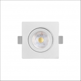 Led Spot Embutir Quadrado 5w 3000k Bivolt Branco kit C/5 Unid -G-Light#SIMONLEX#