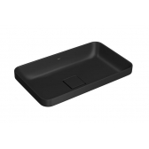 Cuba De Sobrepor Slim Retangular 50cm Ébano Fosco - Deca#SIM#
