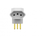 Plugue T 3 Saídas 2P+T 10A - Soprano#SIMONLEX#