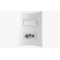 Brava Interruptor 1S Paralelo + 1 Tomada 2P+T 10A  - Soprano#SIMONLEX#