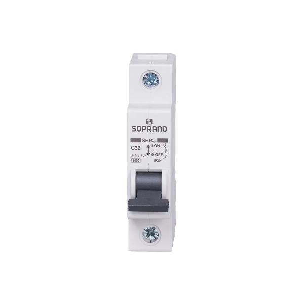 Disjuntor Unipolar 32A Din C Shb Gii 3kA - Soprano#SIMONLEX#