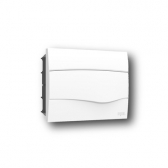 Quadro de Distribuição de Pvc Embutir Branco 18 Disjuntores Sem Barramento - Iriel#SIMONLEX#