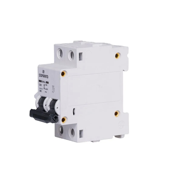 Disjuntor Bipolar 6A Din C Shb Gii 3kA - Soprano#SIMONLEX#