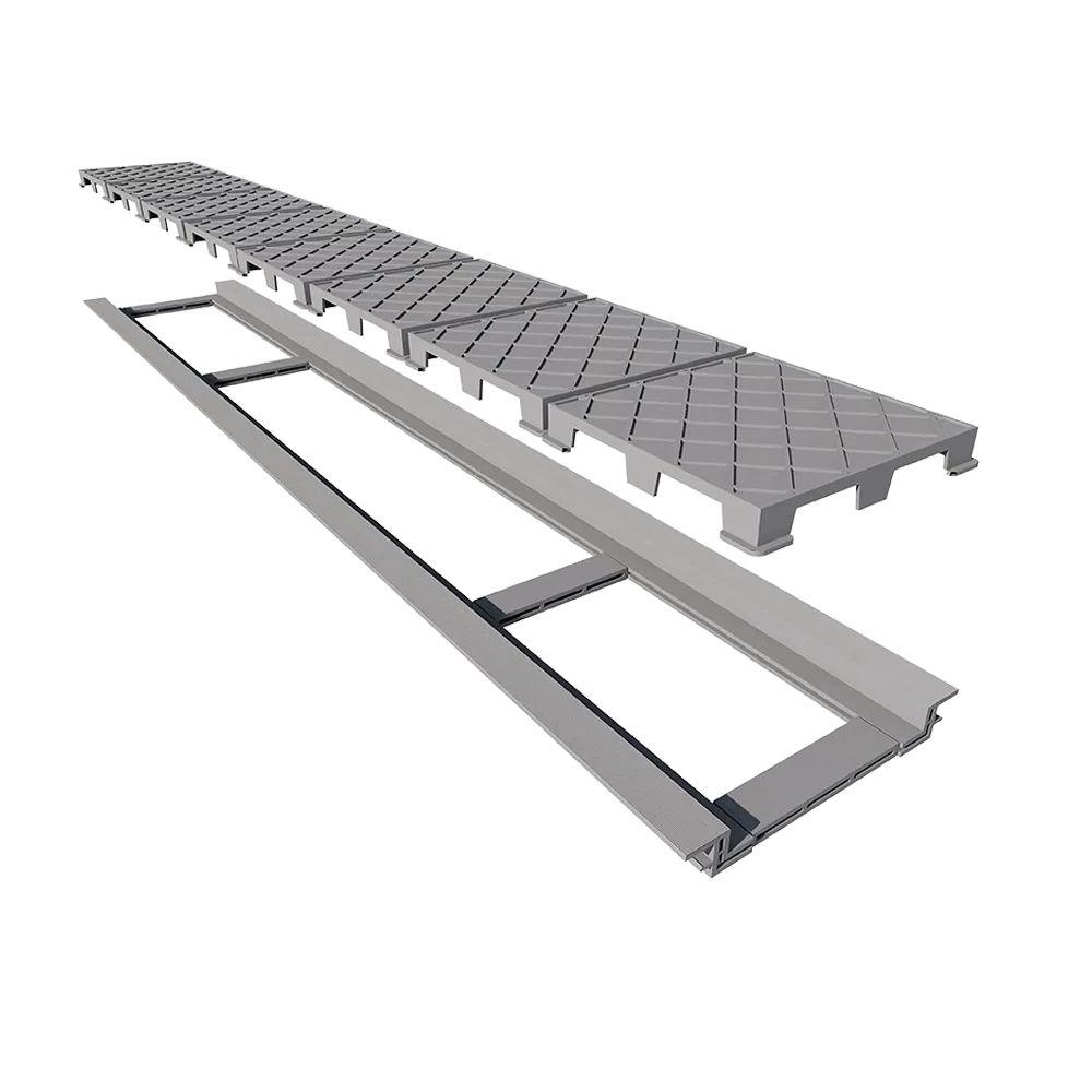 Ralo Linear 130cm Infinity Plus Pvc Tp Oculta - Elleve