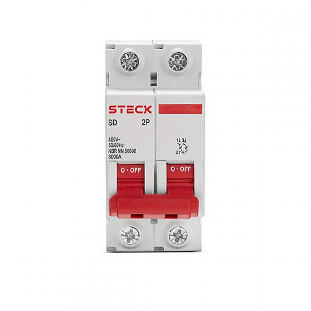 Disjuntor Bipolar Din B 16A 3kA - Steck#SIMONLEX#