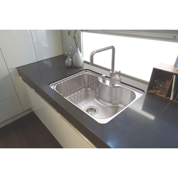 Cuba de Embutir de Inox Morgana 69x49x20,3cm 60FX Undermount Com Válvula - Tramontina#SIM#